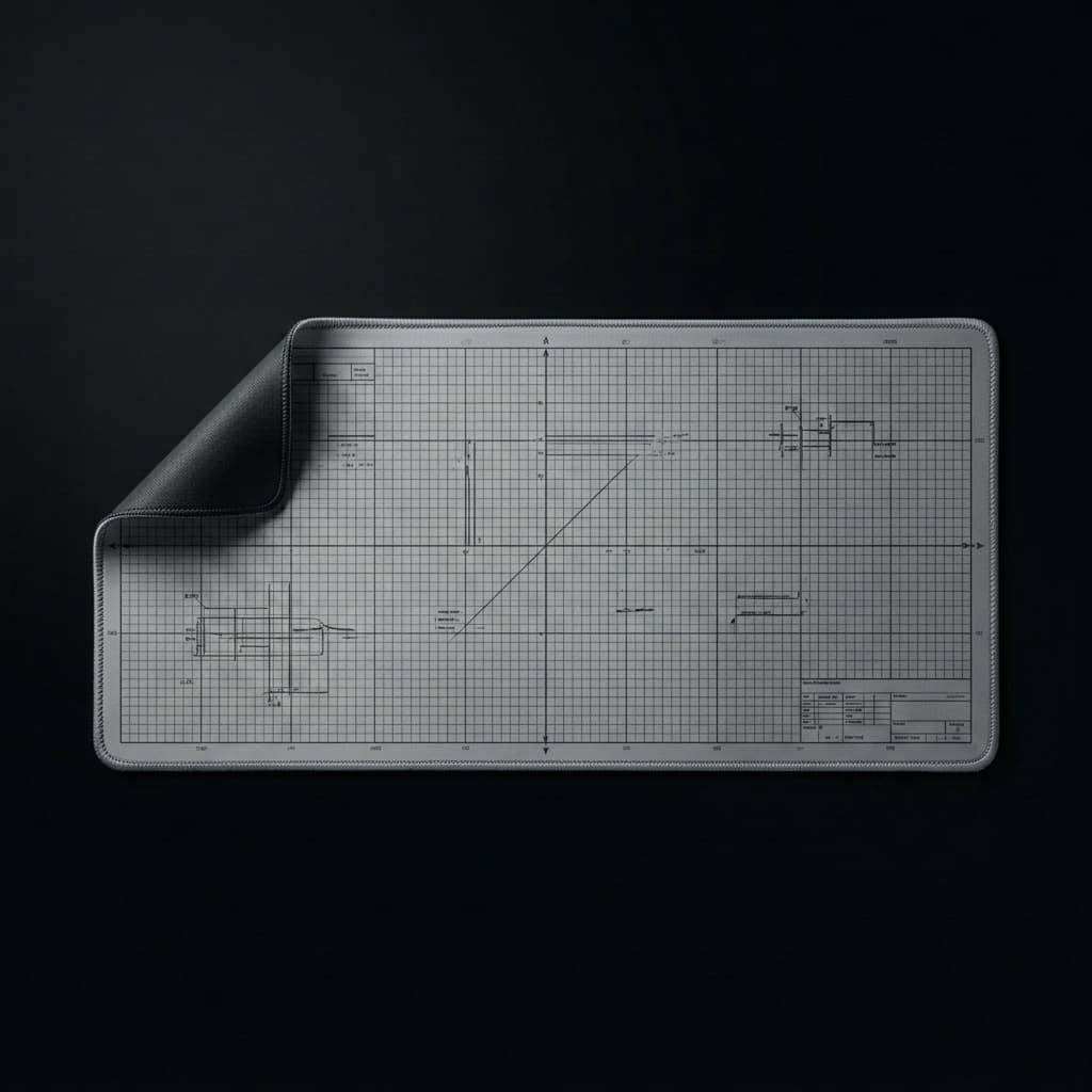 Grid Deskmat — Mono